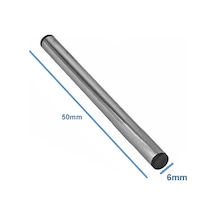 Çelik Sensör Başlığı 6x50mm Kılıf Sıcaklık Isı Sensör Kutusu Metal Tüp Boru Sensör Koruyucu