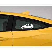 Otomobil Tasarım Oto Sticker Model 11 Siyah 16 6 Cm