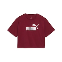 Puma Ess Cropped No. 1 Logo Tee Kırmızı Kadın T-shirt