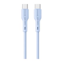 Ven-dens Vd-dc23cc 60 W Pd Type-c To Type-c Hızlı Şarj Ve Veri Kablosu, 1 Metre, Esnek Tpe, Mavi