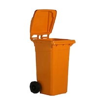 Safell Çöp Konteyneri 120 Lt Isıya Dayanıklı Konteyner Turuncu