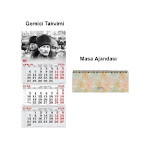 2025 Yılı Atatürk Gemici Takvimi Ve Masa Ajandası
