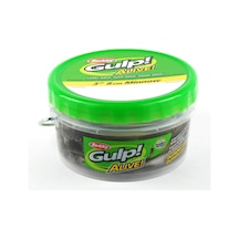 Berkley Gulp Alive Minnow Sahte Balığı, Siyah Shad, 10 Cm 22'li