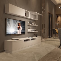 Decoraktiv Trendstyle 5220s Mdf Tv Ünitesi Tv Sehpası - Parlak Beyaz