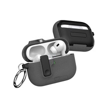Ayrex Airpods Pro 3 İle Uyumlu Fabric Serisi Özel Kilitli Tasarım Ve Kumaş Yüzeyli Kılıf Darbelere Karşı Koruyuc