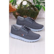 Fort Dks 020 Hafif Rahat Keten Sneaker Erkek Ayakkabı Füme