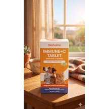 Biofeline Immune-c Kedi Bağışıklık Güçlendirici Tablet - C Vitamini & Çinko