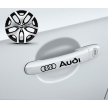 Audi Kapı Kolu Modifiye Sticker Yapıştırma 8 Adet
