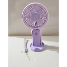 Masaüstü Stantlı 3 Kademeli Taşınabilir Mini Fan Şarjlı El Vantilatörü