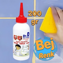 Bej Renk Derz Dolgu Fayans Seramik Mermer Yer Duvar İçin Tamir Derz Yenileme Dolgusu 200 Gr