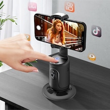 Selfie Gimbal Telefon Tutucu Akıllı Aı Yüz Tanıma 360 Cep Telefonu Sabitleyici Canlı Fotoğraf