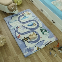 Zooturak Peluş Çocuk Matı Sibirya Kurdu Husky 100cm x 150cm