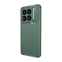 Xiaomi Mi 15 Pro Uyumlu Kılıf Auto Focus Karbon Kapak - Koyu Yeşil
