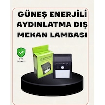 Mey İthalat Bahçe Ve Veranda İçin Güneş Paneli İle Otomatik Şarj Olan Led Duvar Lambası