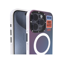 BuffiPhone Uyumlu 15 Pro Magkit Desenli Kılıf