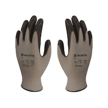 Würth Mekanikçi Iş Eldiveni Siyah 9/Large 6 Çift