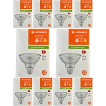Osram Ledvance 10w 75w 2700k Sarı Işık Par30 E27 Duylu Dim Edilebilir Led Spot 10 Adet