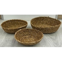 Akıllıelma-casa Linda Çerezlik Oval Mini 3 Lü Cl-12096 8708 8692 8685 Hasır