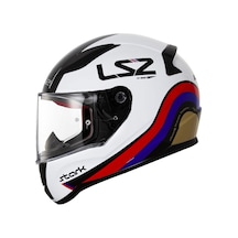 Ls2 Rapıd Stark Kask Beyaz-Kırmızı-Mavi