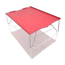 Hyt-ultra Hafif Mini Alüminyum Masa Katlanır Piknik Masası 30 X 150 X 360 Mm-kırmızı