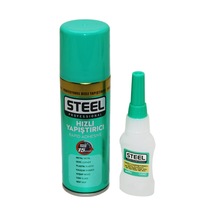 Steel Ck-6361 Hızlı Yapıştırıcı 100 Ml + 20 Gr - Mdf, Ahşap, Metal, Deri, Kauçuk, Plastik Ve Cam- 12'li Paket