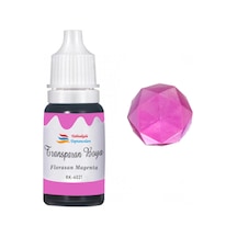 Tahtakale Toptancı Epoksi Reçine Transparan Boya Pigment Şeffaf Epoksi Boyası 20 Ml Floresan Magenta - 6021