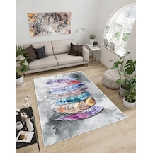 Dijidekor Işıltı Koleksiyonu Model88 Süngerli Dijital Baskılı Saçaksız Mutfak Halısı Yolluk