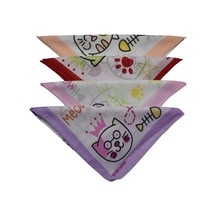 Bandana Kedi Ve Balık Desenli 4 Lü Set Çok Renkli