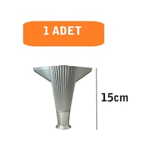 Homdep Kanepe Koltuk Tv Ünitesi Konsol Yükseltme Kumru Model Plastik Ayak 15 Cm Krom Renk 1 Adet Krom