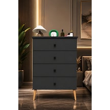 Lüks 4 Çekmeceli Şifonyer Komodin Mdf Çok Amaçlı Düzenleyici Şf01