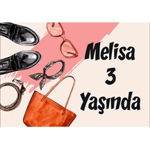 Alışveriş Temalı Doğum Günü Afişi 100x150 Cm