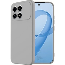 Poco F8 Pro Uyumlu Silikon Kılıf - Pastel Renk Tonu Kamera Korumalı Esnek Kapak - Gri Gri