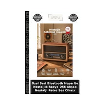 Özel Seri Bluetooth Hoparlör Nostaljik Radyo D56 Ahşap Nostalji Retro Ses Cihazı