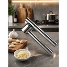 Yakut Paslanmaz Çelik Sarımsak Ezici Dayanıklı Metal Gövde, Ergonomik Tasarım Inox