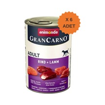 Animonda Grancarno Sığırlı Ve Kuzulu Yetişkin Köpek Konservesi 400gr X 6 Adet