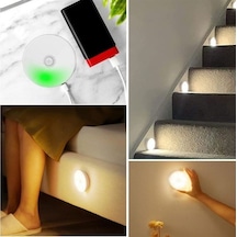 Sensörlü Mıknatıslı Yapışkanlı - Çekmece - Dolap Köşe Aydınlatıcı Kablosuz Şarjlı Led Spot Mutfak Lamba Timya/go1395 198648 Karışık / Çoklu Renk
