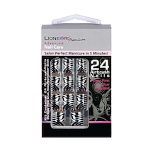 Tarko Lionesse Nail Care Salon Perfect Takma Tırnak M-65 Zebra 24 Adet