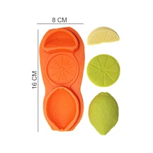 Limon Dilimli Silikon Şeker Hamuru, Sabun, Mum Kalıp
