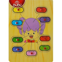 Bubu Ahşap Puzzle Yüz 30X21,5X0,8 Cm