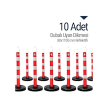 İleri Trafik Dubalı Uyarı Dikmesi 534231801 80 x 1100MM Reflektifli 10'lu Set
