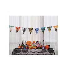 Cadılar Bayramı Halloween Flama Bayrak Banner Süs 8 Li