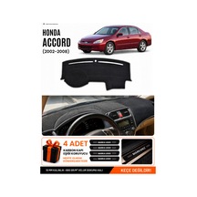 Honda Accord 2002-2008 Uyumlu Torpido Koruma, Torpido Örtüsü, Torpido Kılıfı - Siyah Gri