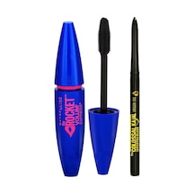 Maybelline New York Rocket Ekstra Siyah Maskara + Kajal Göz Kalemi