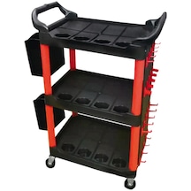 Nttools Nttc02 3 Raflı Aksesuarlı Alet Taşıma Arabası