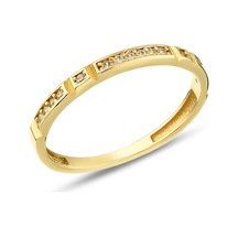 Debora Jewelry 14 Ayar Altın Yarım Tur Yüzük