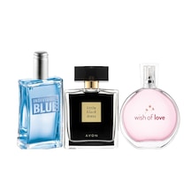 Avon Individual Blue Erkek Parfüm + Little Black Dress Kadın Parfüm 50 ML + Wish of Love Kadın Parfüm 50 ML