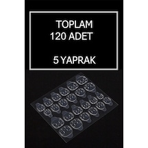 120 Adet Medium Beden Çift Taraflı Yapıştırıcı Bant Takma Tırnak Yapıştırıcı Cilde Zarar Vermez 120 Adet M Beden