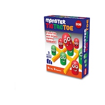 3 Adet Zoe Monster Tic Tac Toe Kutu Oyunu 35009 Diğer