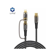 Lito-type C-type C+lightning 2in1 Hızlı Kablo-ld12