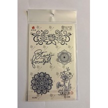 Mandala 1 Ay Kalıcı Geçici Dövme Yapıştırma Dövme